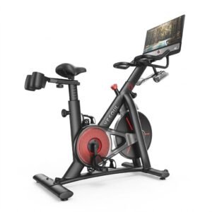 Yesoul Exercise Bike G1M Max (Bike with Screen) Smart Exercise Bike with 21.5″ HD Screen,Low Noise Indoor Cycling Bike for Home Gym Fitness Equipment Trainer four-speaker surround sound