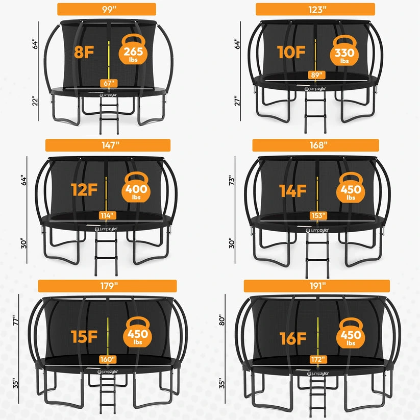 Jumpzylla Premium Trampoline with Extra Protection | ASTM Safety Certified - Image 12