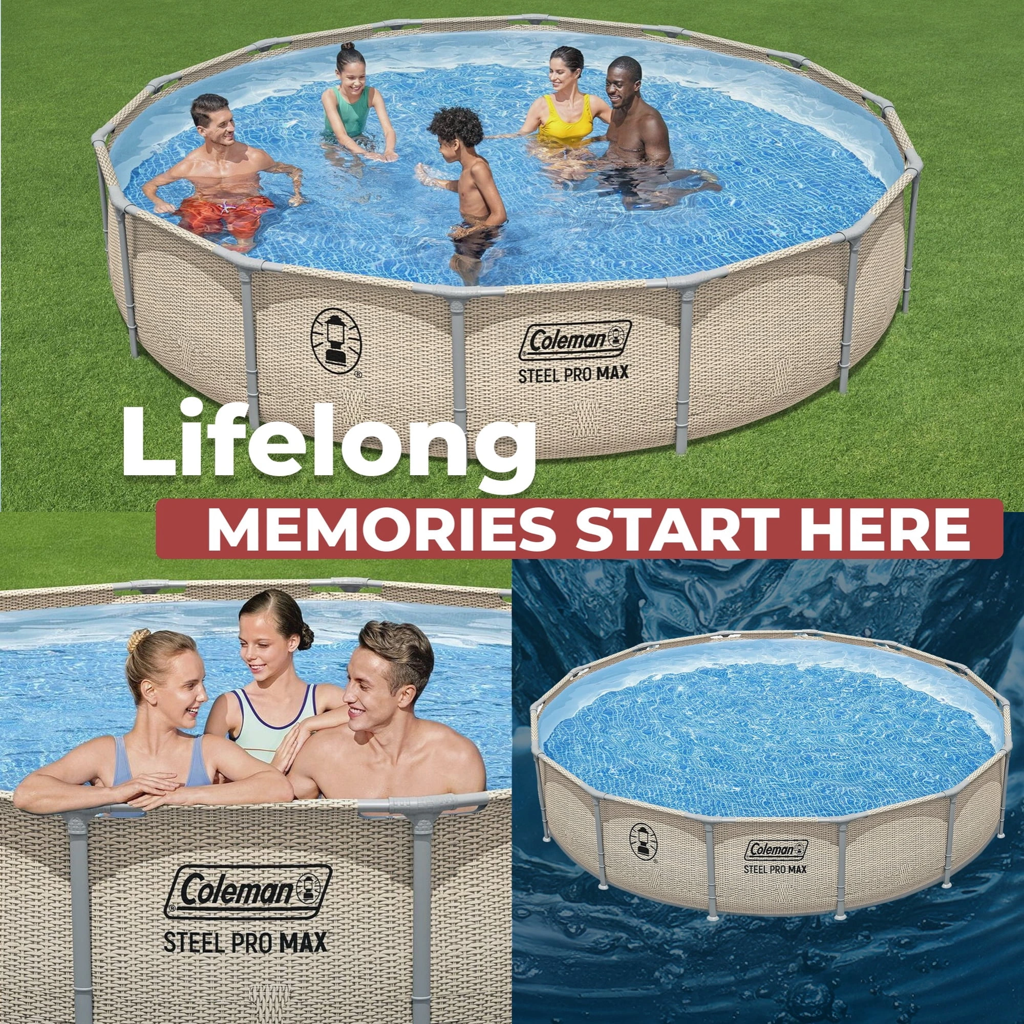 Coleman Steel Pro Max 14′ x 33″ Round Metal Frame Above Ground Pool Set - Image 9