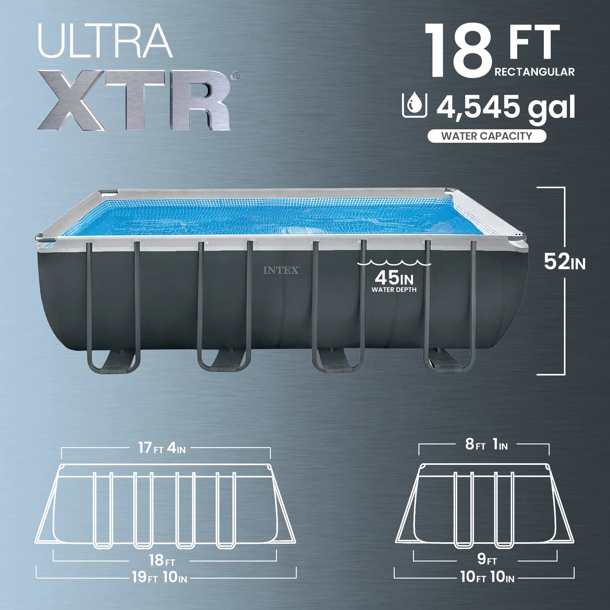 INTEX 18ft x 9ft x 52in Ultra XTR Above Ground Pool and Solar Pool Cover - Image 3