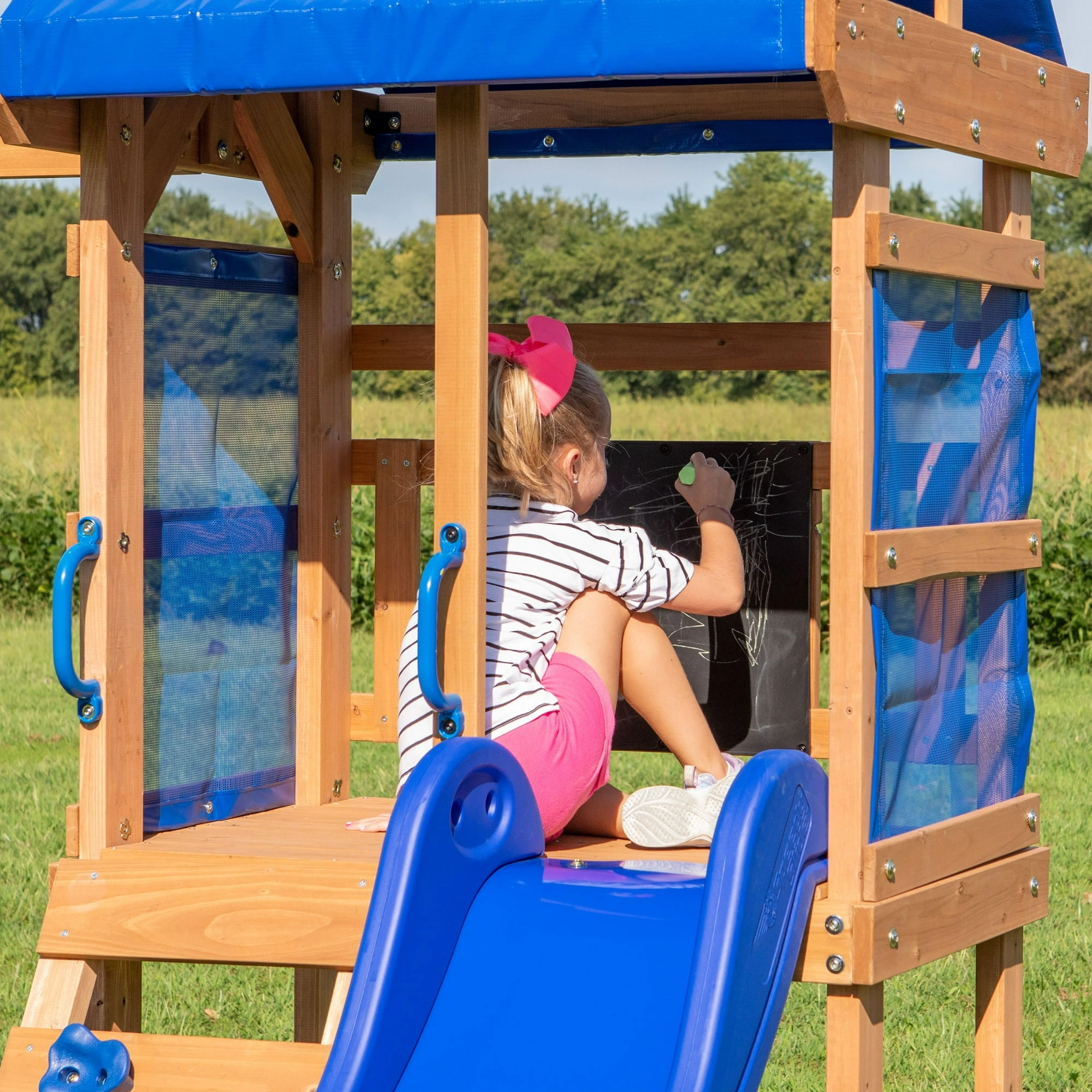 Backyard Discovery Aurora Wooden Cedar Swing Set - Image 3