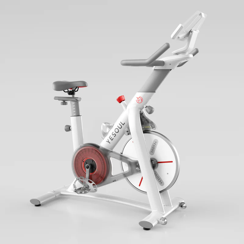 YESOUL S3 Indoor Exercise Bike Smart Black Cycling Bike Magnetic Stationary Bike Low Noise Indoor Cycling Bike for Home Gym Electric Stationary Bike with Tablet Mount - Image 2