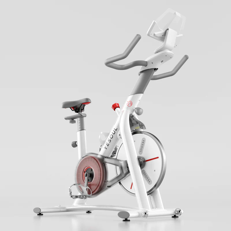 YESOUL S3 Indoor Exercise Bike Smart Black Cycling Bike Magnetic Stationary Bike Low Noise Indoor Cycling Bike for Home Gym Electric Stationary Bike with Tablet Mount - Image 4
