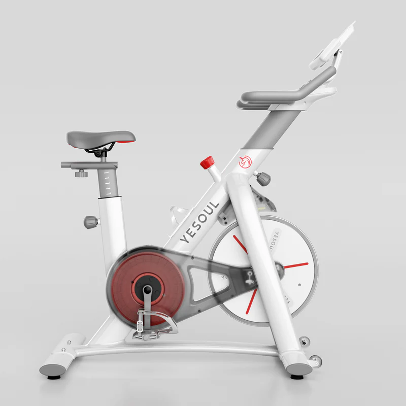 YESOUL S3 Indoor Exercise Bike Smart Black Cycling Bike Magnetic Stationary Bike Low Noise Indoor Cycling Bike for Home Gym Electric Stationary Bike with Tablet Mount - Image 5
