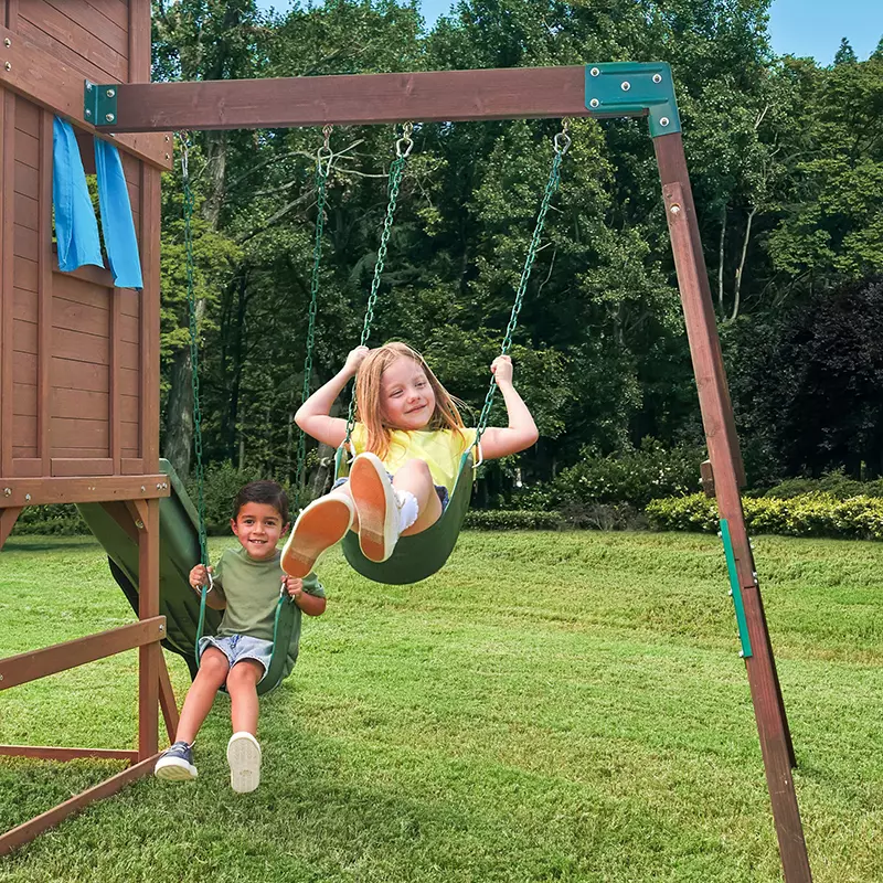 Kidkraft Cypress Cove Wooden Swing Set - Image 4