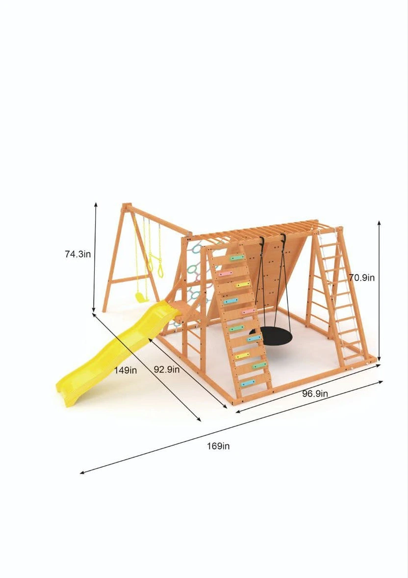 Avenlur Sycamore Outdoor Sensory Swing Set & Jungle Gym - Image 3