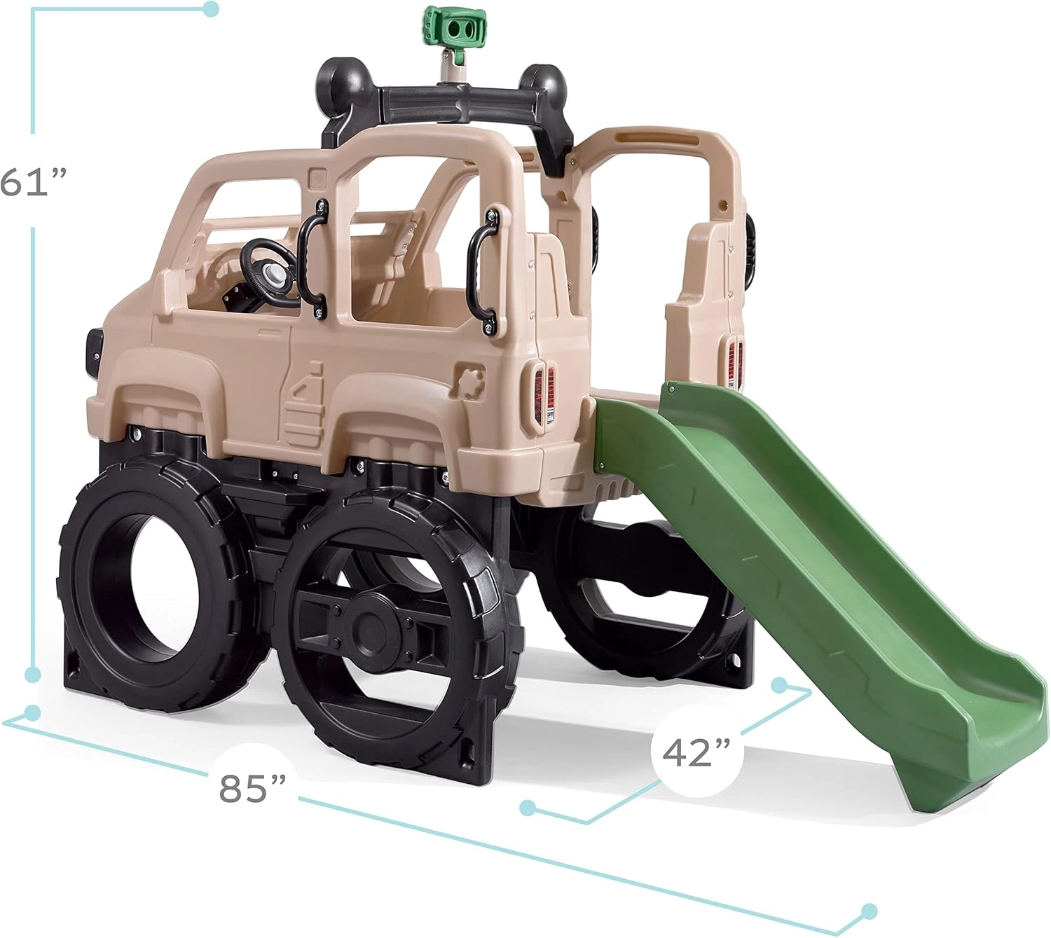 Step2 Truck Climber, Kids Outdoor Playset, Backyard Playground Set, Slide & Climbing Wall, Outside Jungle Gym, for Toddlers 2-5 Years Old - Image 2