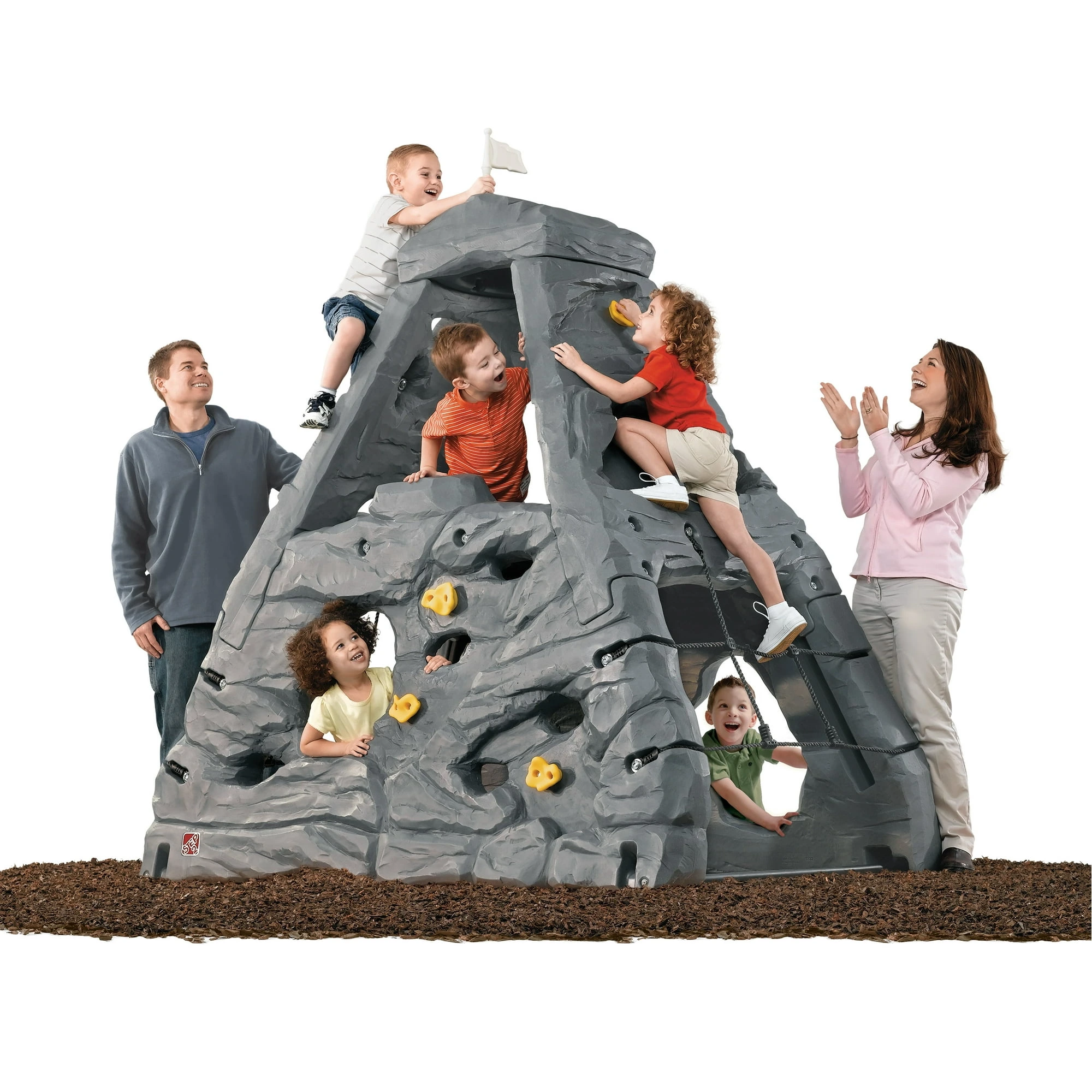 Step2 Skyward Summit Grey Rock Climbing Wall for Kids - Image 2