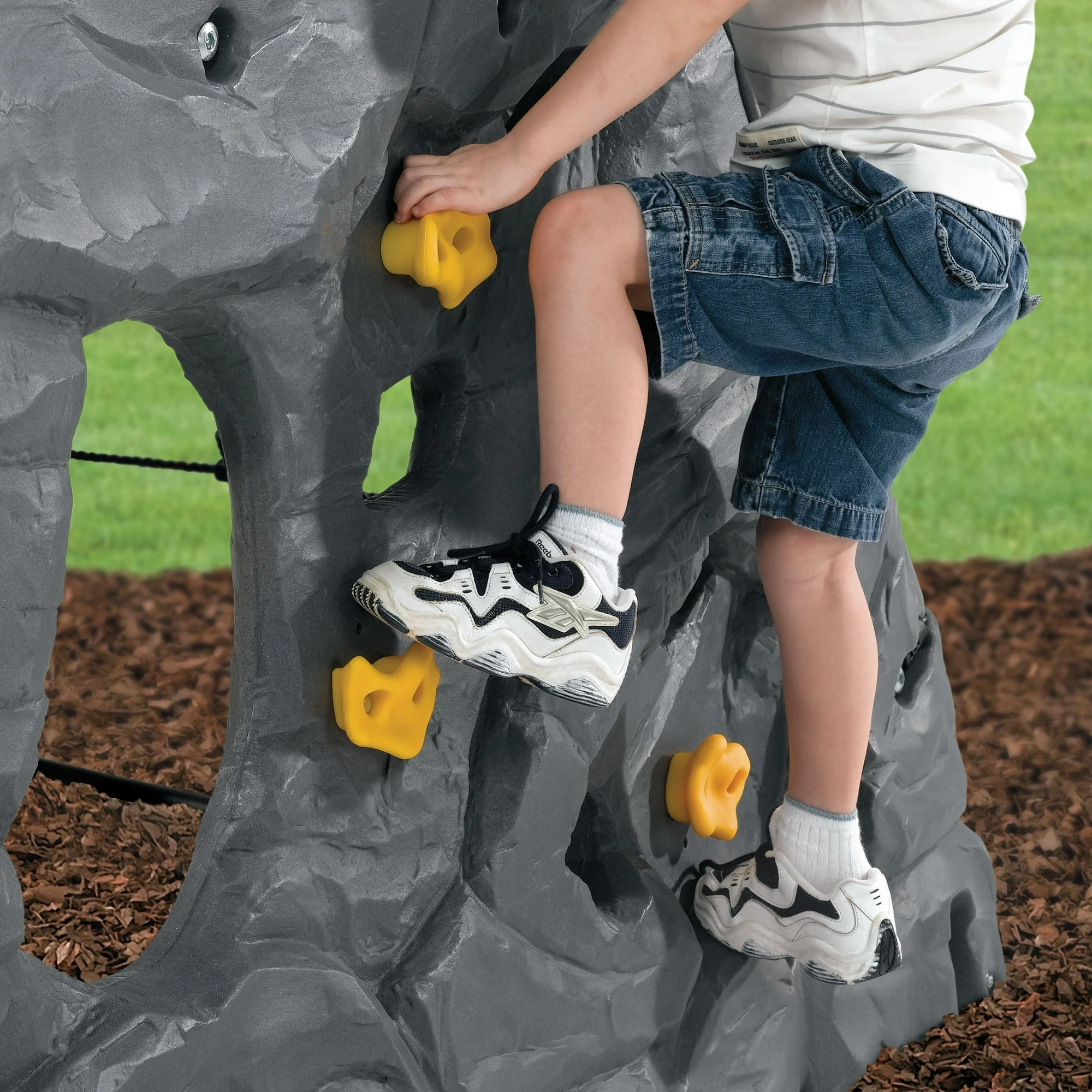 Step2 Skyward Summit Grey Rock Climbing Wall for Kids - Image 5