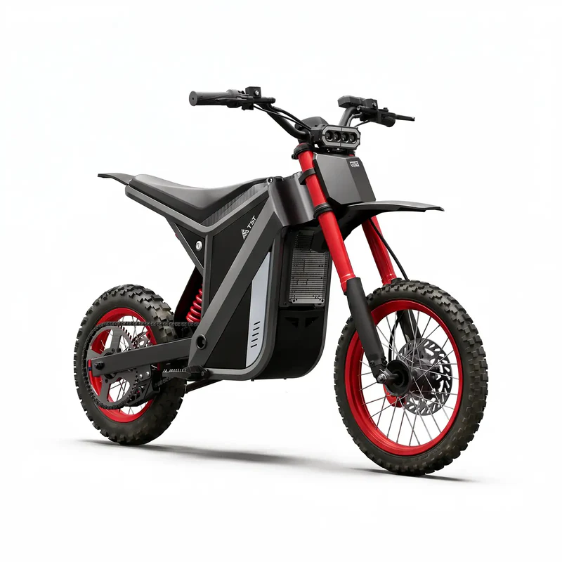 TST GT63 Electric Dirt Bike, 2400W Brushless Hub Motor, 45 MPH Top Speed, 48V 22.5Ah Battery with 50 Mile Range, 210Nm Torque, Front Hydraulic Suspension - Image 2