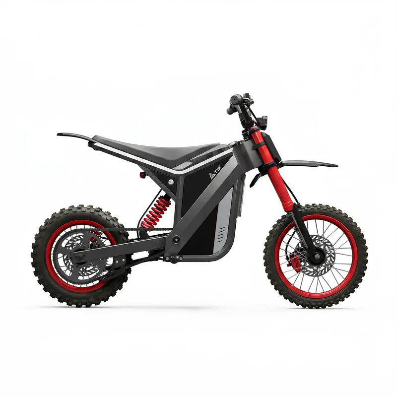 TST GT63 Electric Dirt Bike, 2400W Brushless Hub Motor, 45 MPH Top Speed, 48V 22.5Ah Battery with 50 Mile Range, 210Nm Torque, Front Hydraulic Suspension - Image 5