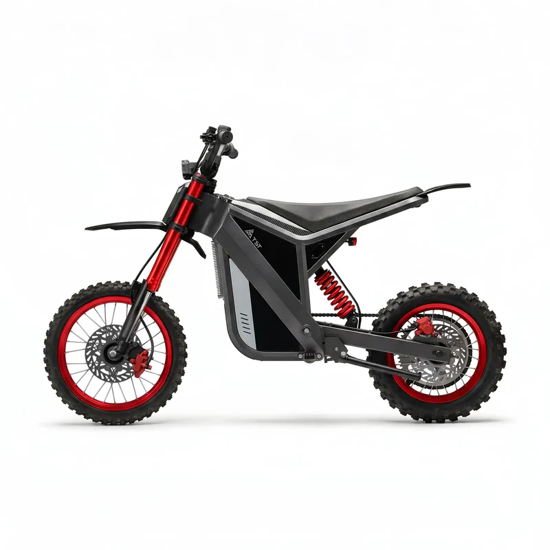 TST GT63 Electric Dirt Bike, 2400W Brushless Hub Motor, 45 MPH Top Speed, 48V 22.5Ah Battery with 50 Mile Range, 210Nm Torque, Front Hydraulic Suspension - Image 6