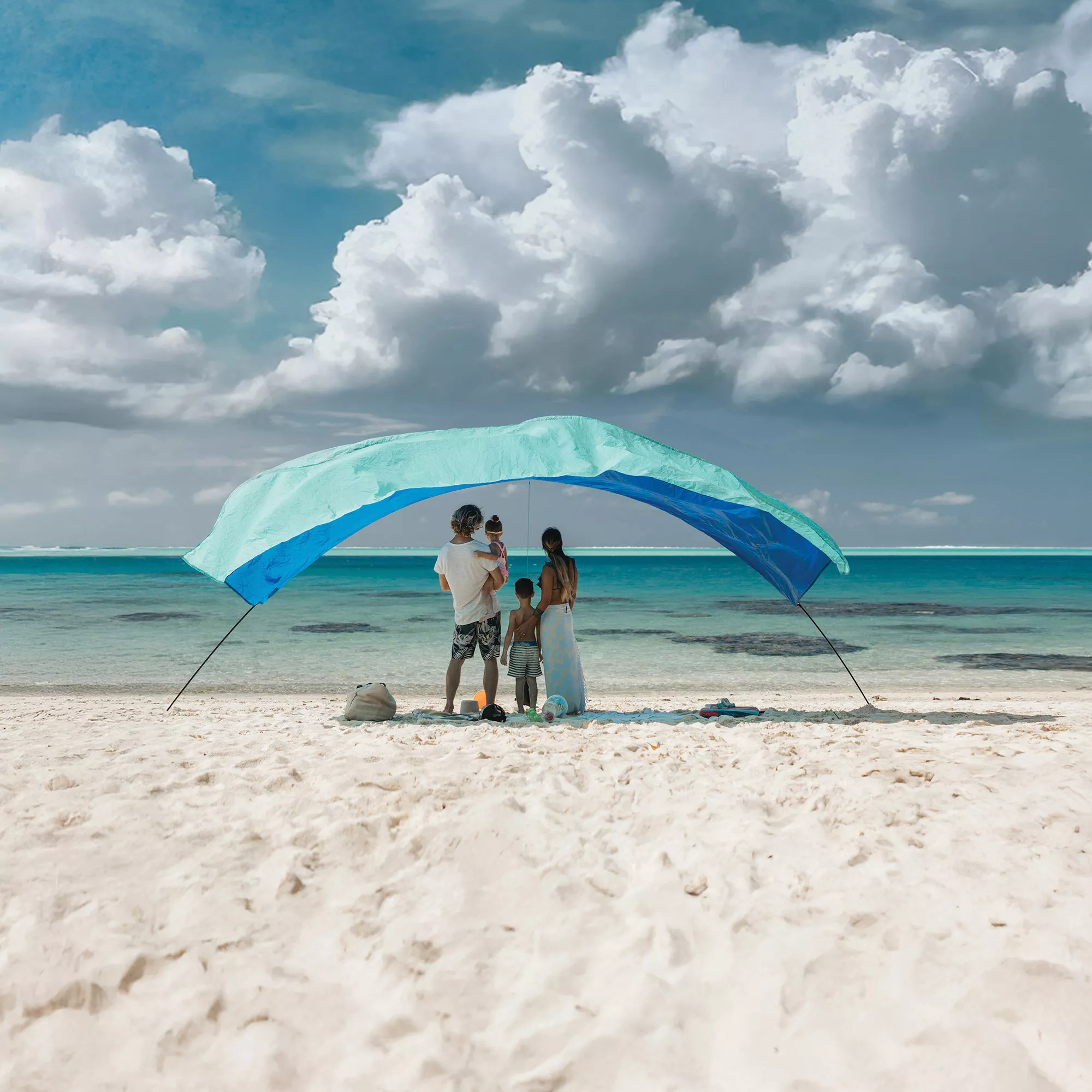 Shibumi Shade Classic Bundle with Quiet Canopy, the Original Wind-Powered Beach Shade, Provides 150 Sq. Ft. of Shade, Weighs Only 4 Lbs, Sets up in 3 Min - Image 10