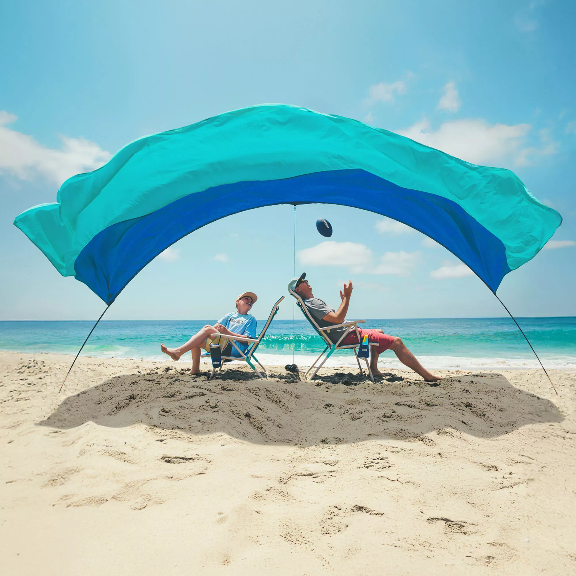 Shibumi Shade Classic Bundle with Quiet Canopy, the Original Wind-Powered Beach Shade, Provides 150 Sq. Ft. of Shade, Weighs Only 4 Lbs, Sets up in 3 Min - Image 11
