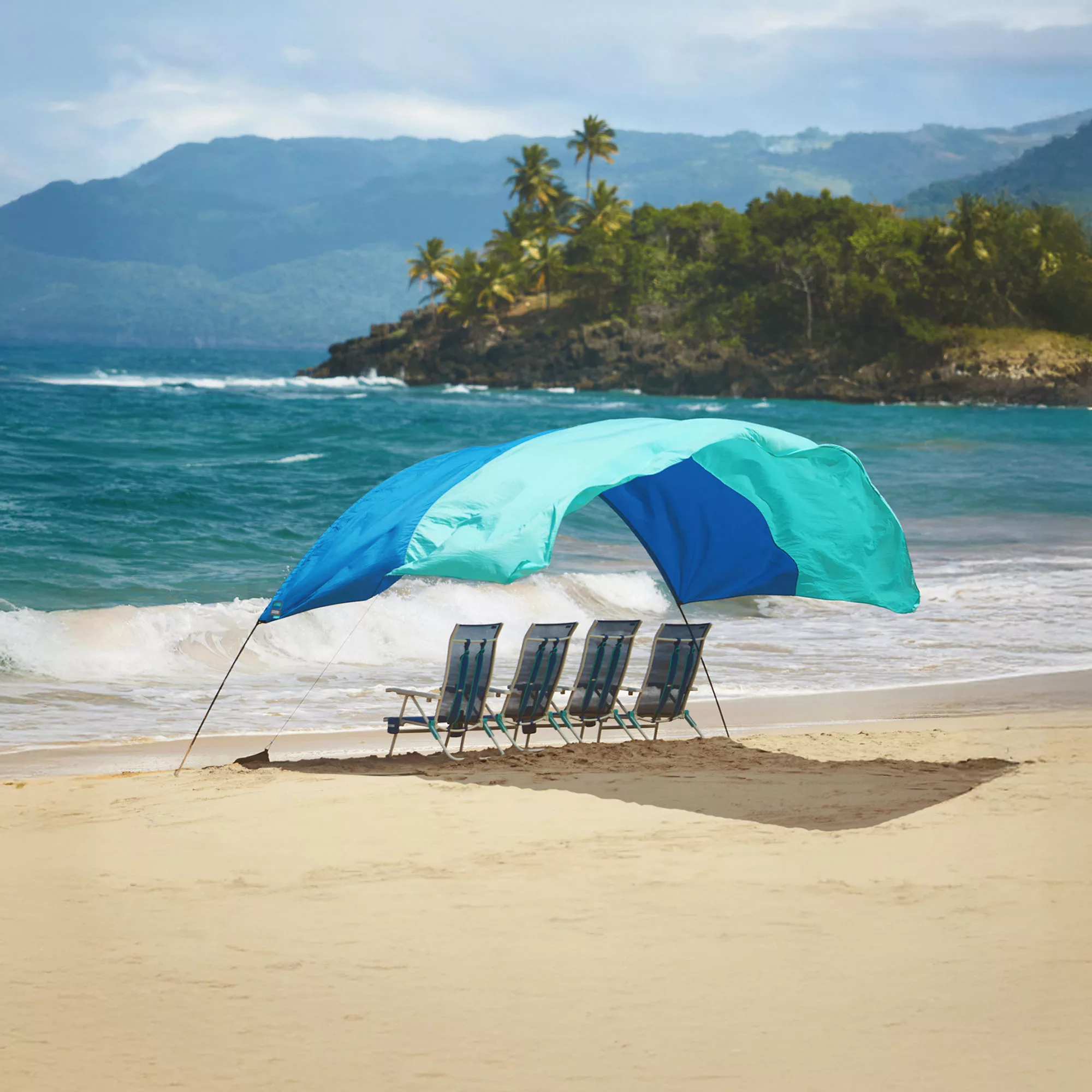 Shibumi Shade Classic Bundle with Quiet Canopy, the Original Wind-Powered Beach Shade, Provides 150 Sq. Ft. of Shade, Weighs Only 4 Lbs, Sets up in 3 Min - Image 12