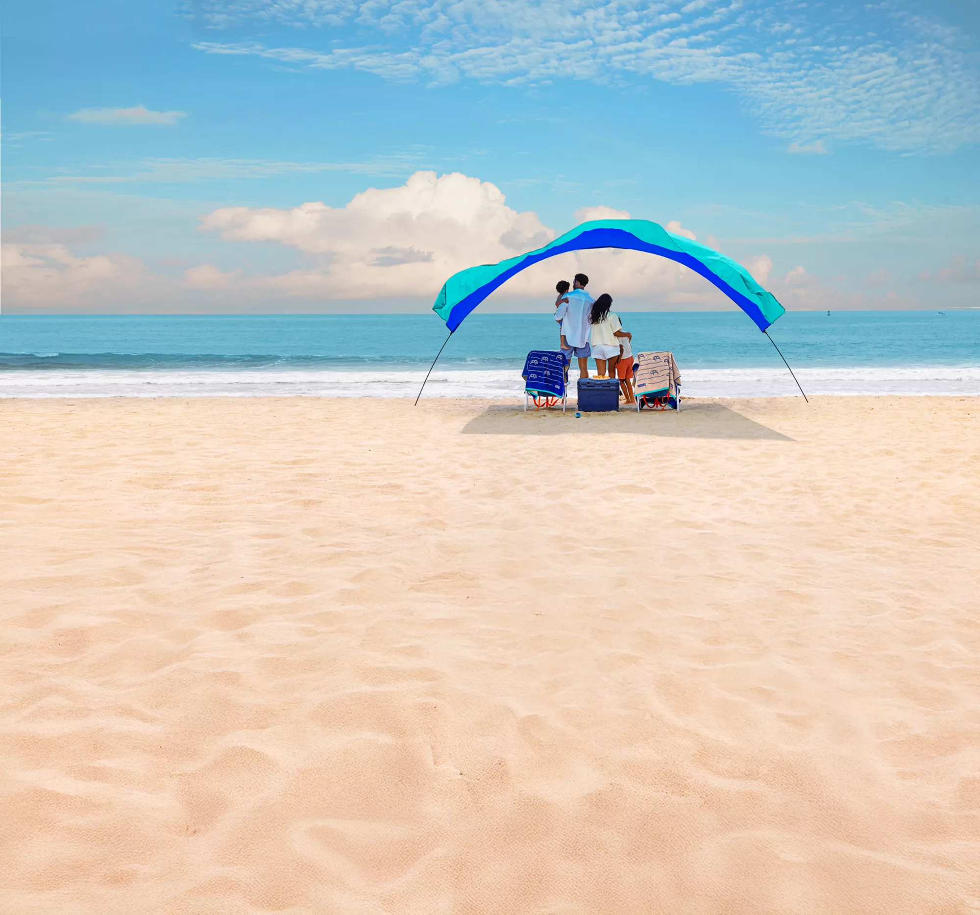 Shibumi Shade Classic Bundle with Quiet Canopy, the Original Wind-Powered Beach Shade, Provides 150 Sq. Ft. of Shade, Weighs Only 4 Lbs, Sets up in 3 Min - Image 8