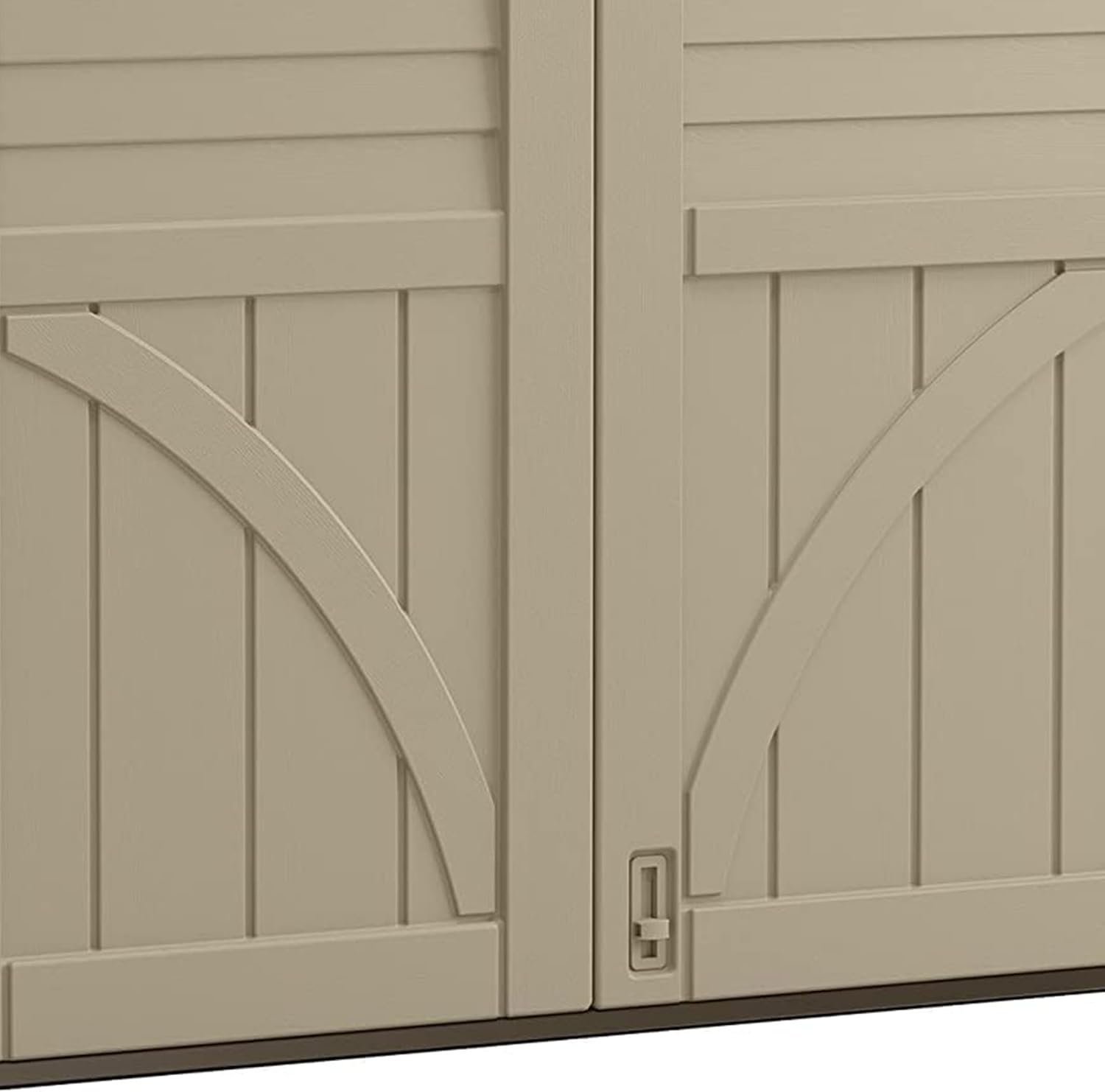 Suncast 34 Cu Ft Horizontal Resin Storage Shed – Outdoor Storage Shed with Floor Included, Lockable, Weatherproof, Fits Small - Image 2