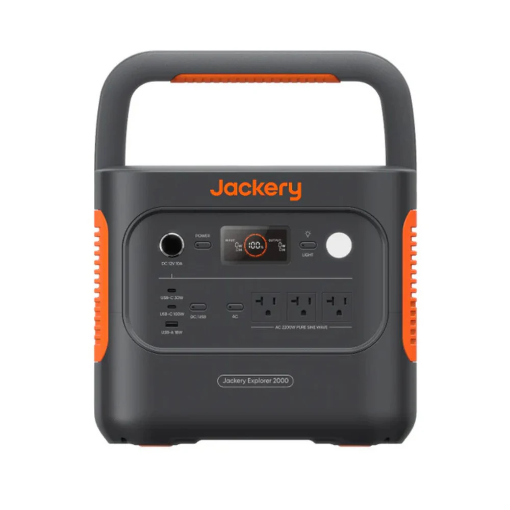 Jackery Explorer 2000 v2 Portable Power Station | 2042Wh | 2200W | 400W Solar Input - Image 3