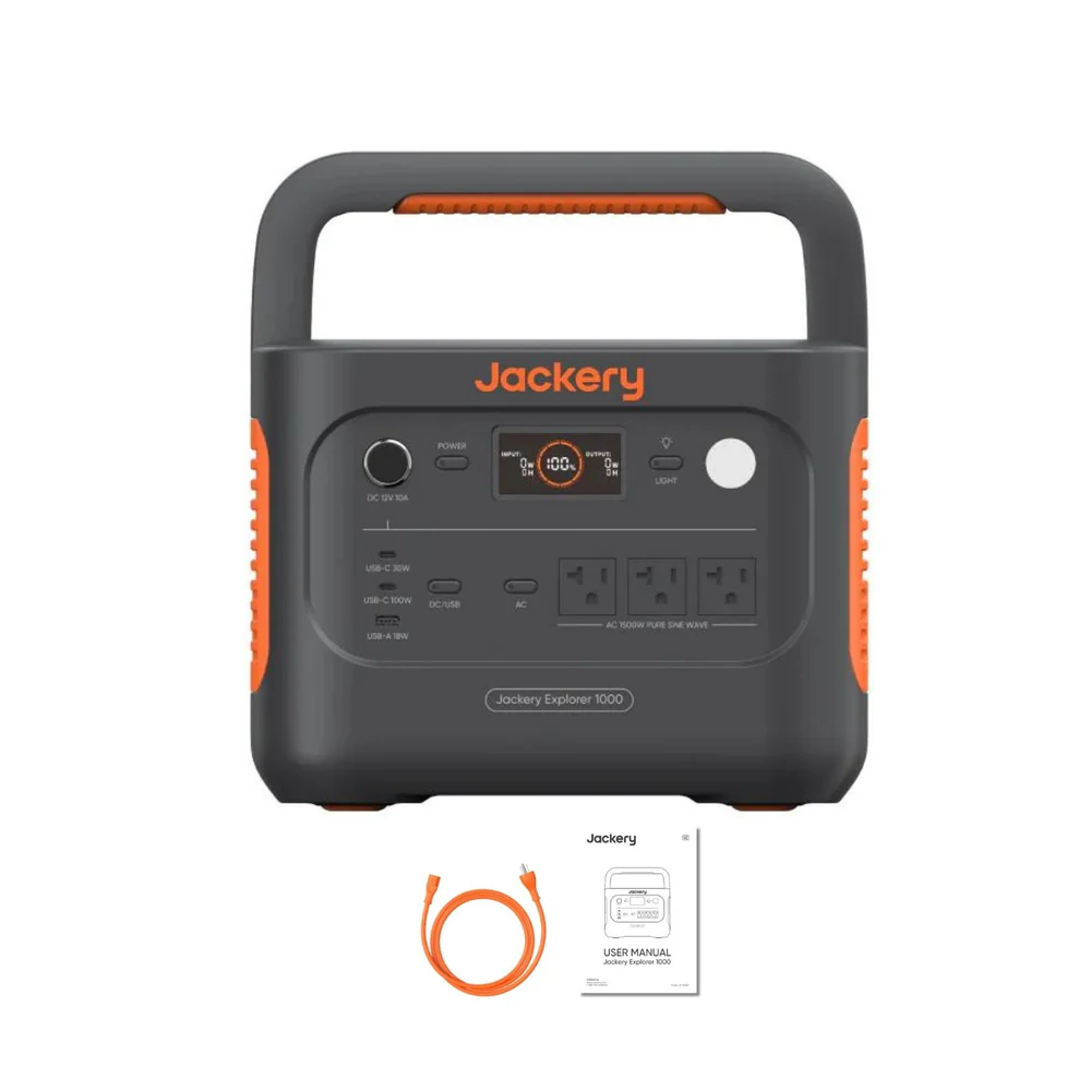 Jackery Explorer 1000 v2 Portable Power Station | 1070Wh | 1500W | 400W Solar Input