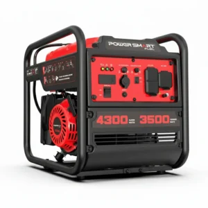 PowerSmart 4300-Watt Portable Generator with Inverter Technology, 3500W Rated, 223cc 4-Stroke Gas Powered Engine, 30 Amp for Home Backup, Camping, Emergency
