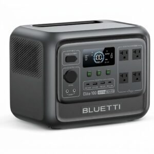 BLUETTI Elite 100 V2 Portable Power Station, 1024Wh LFP Battery Backup w/ 4 1800W AC Ports (3600W Surge), 35% Smaller, Fast Charge and UPS Solar Generator for Camping, Road Trip, Outages, Home Backup