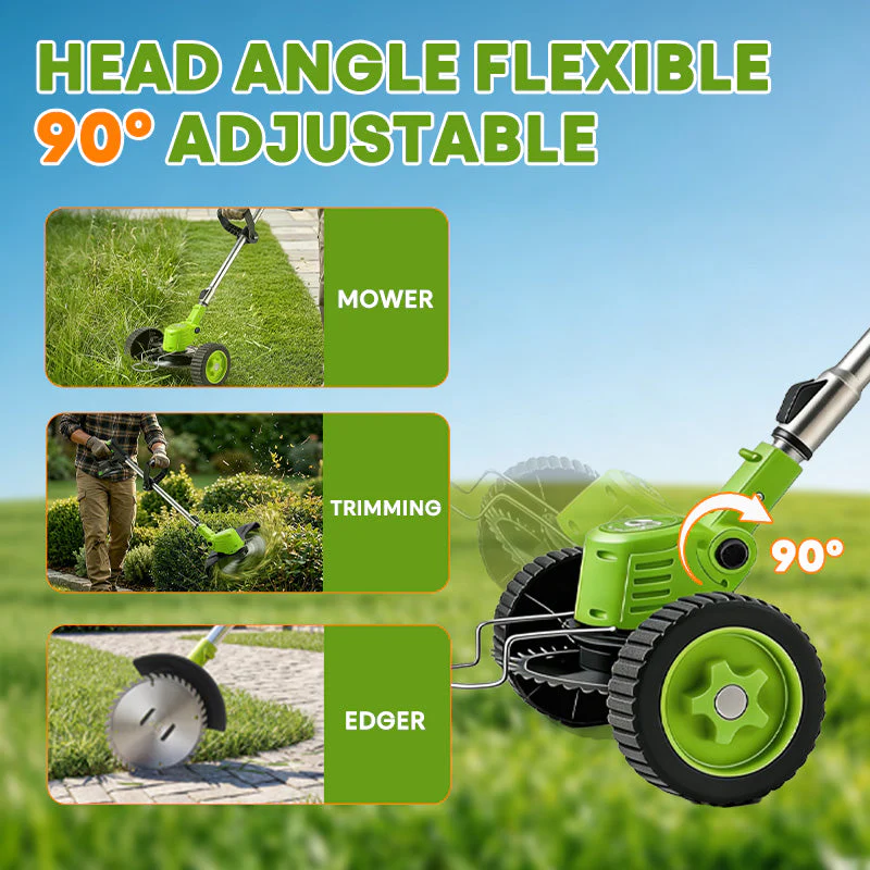 IToolMax 3 In 1 Cordless Grass Trimmer, Weed Eater and Edger - Image 6