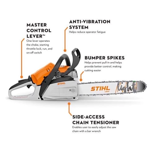 STIHL MS 162 16 in. Light 01 Bar Gas Chainsaw Picco Micro Mini 3 PMM3 3/8 in. - Image 2
