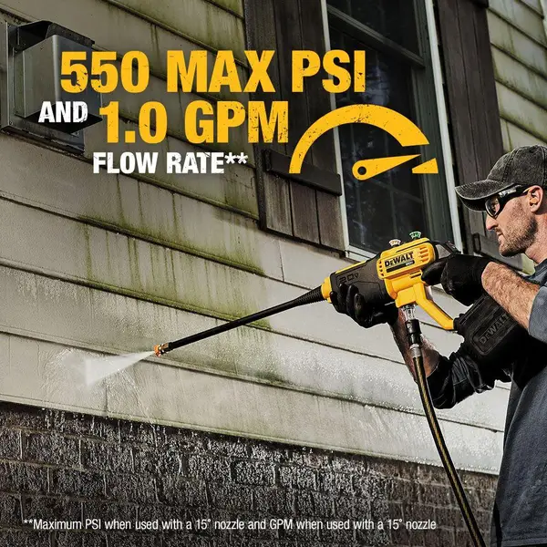 DEWALT 20V MAX* 550 psi Cordless Power Cleaner Bare Tool - Image 4