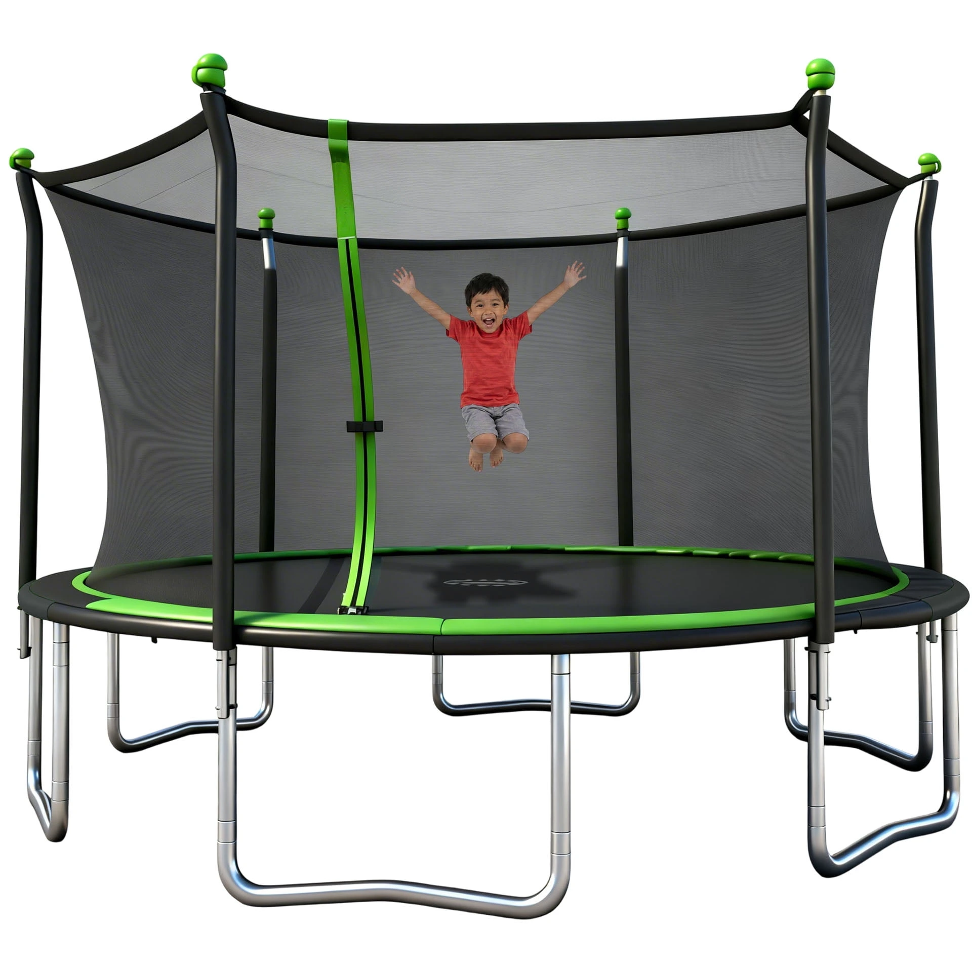 Sportspower BouncePro 14ft Trampoline Meets ASTM Safety Standards, Heavy-Duty Rust-Resistant Steel Frame, UV-Resistant Jump Mat & Safety Net - Image 4