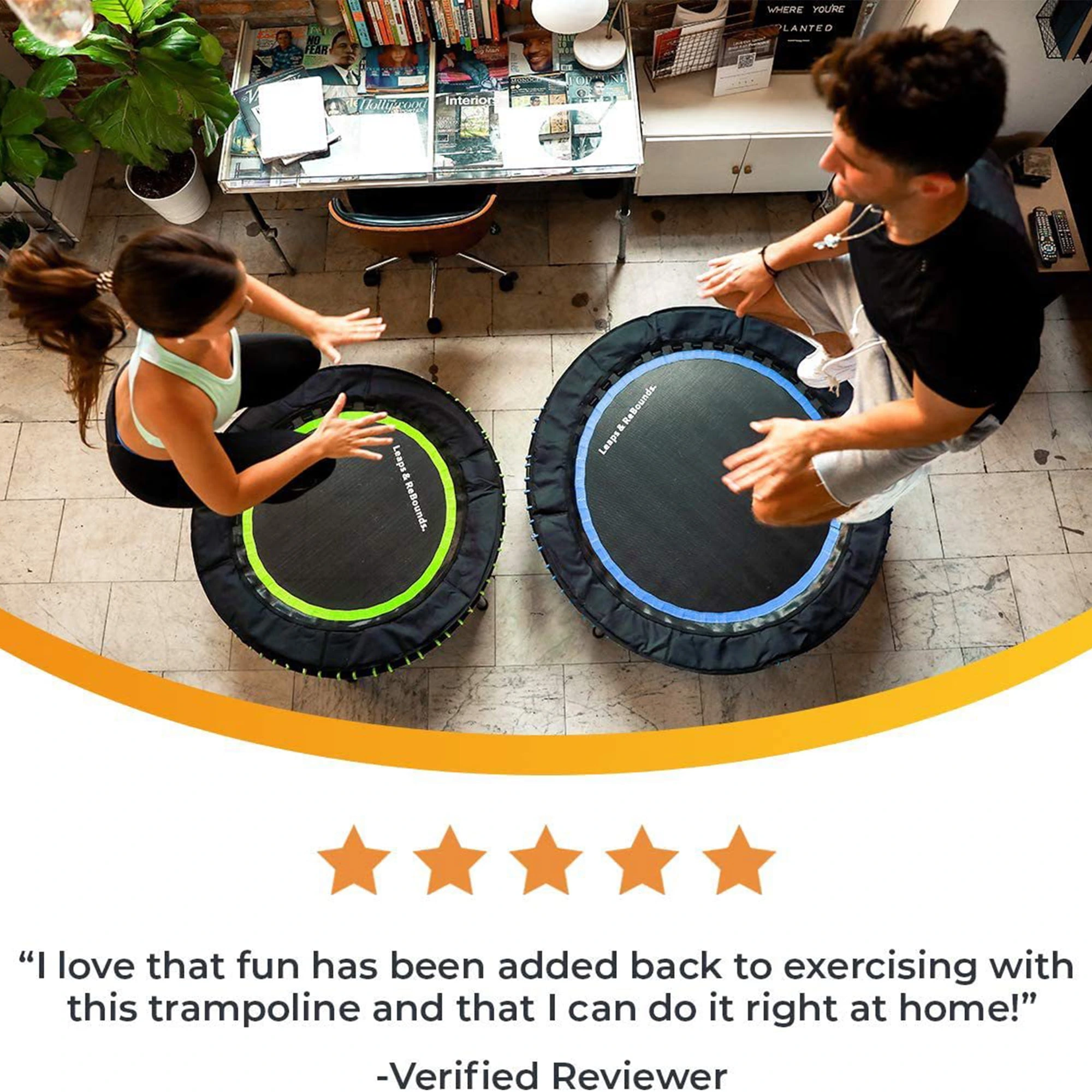 The Leaps & ReBounds Fitness Trampoline – Bungee Rebounder - Image 10