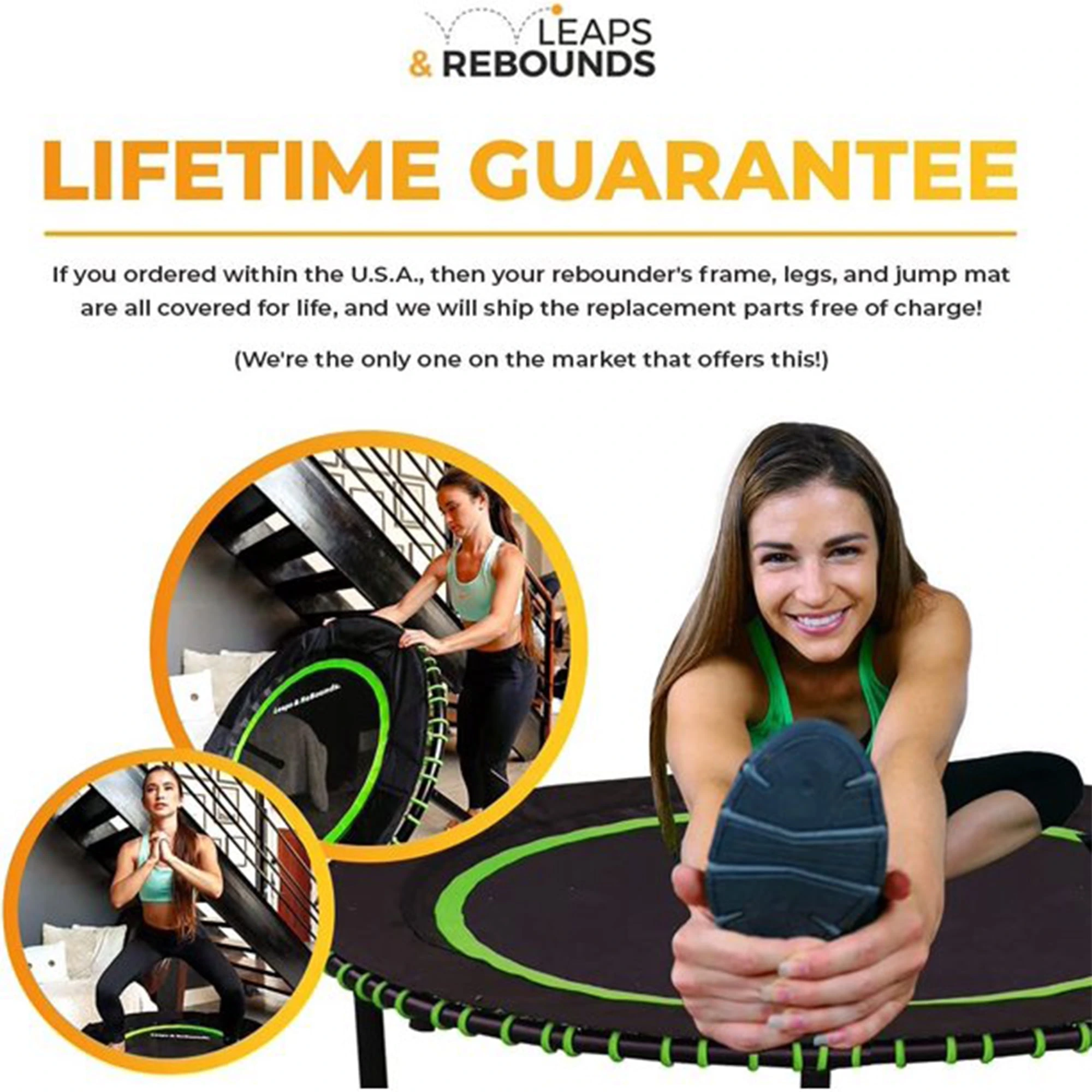 The Leaps & ReBounds Fitness Trampoline – Bungee Rebounder - Image 7