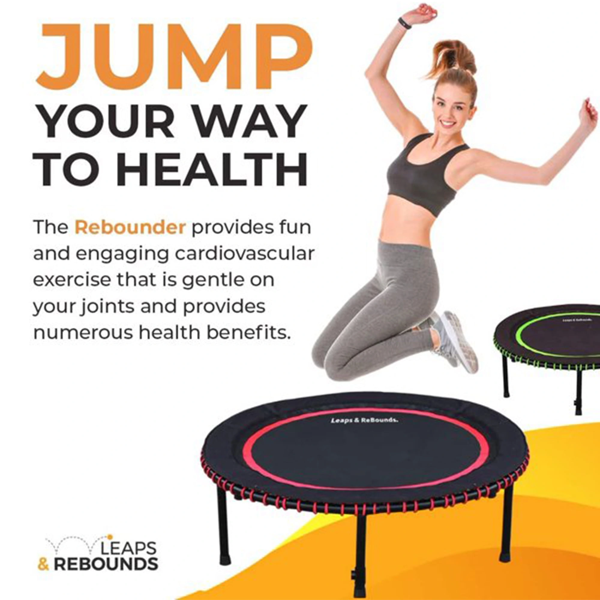 The Leaps & ReBounds Fitness Trampoline – Bungee Rebounder - Image 8