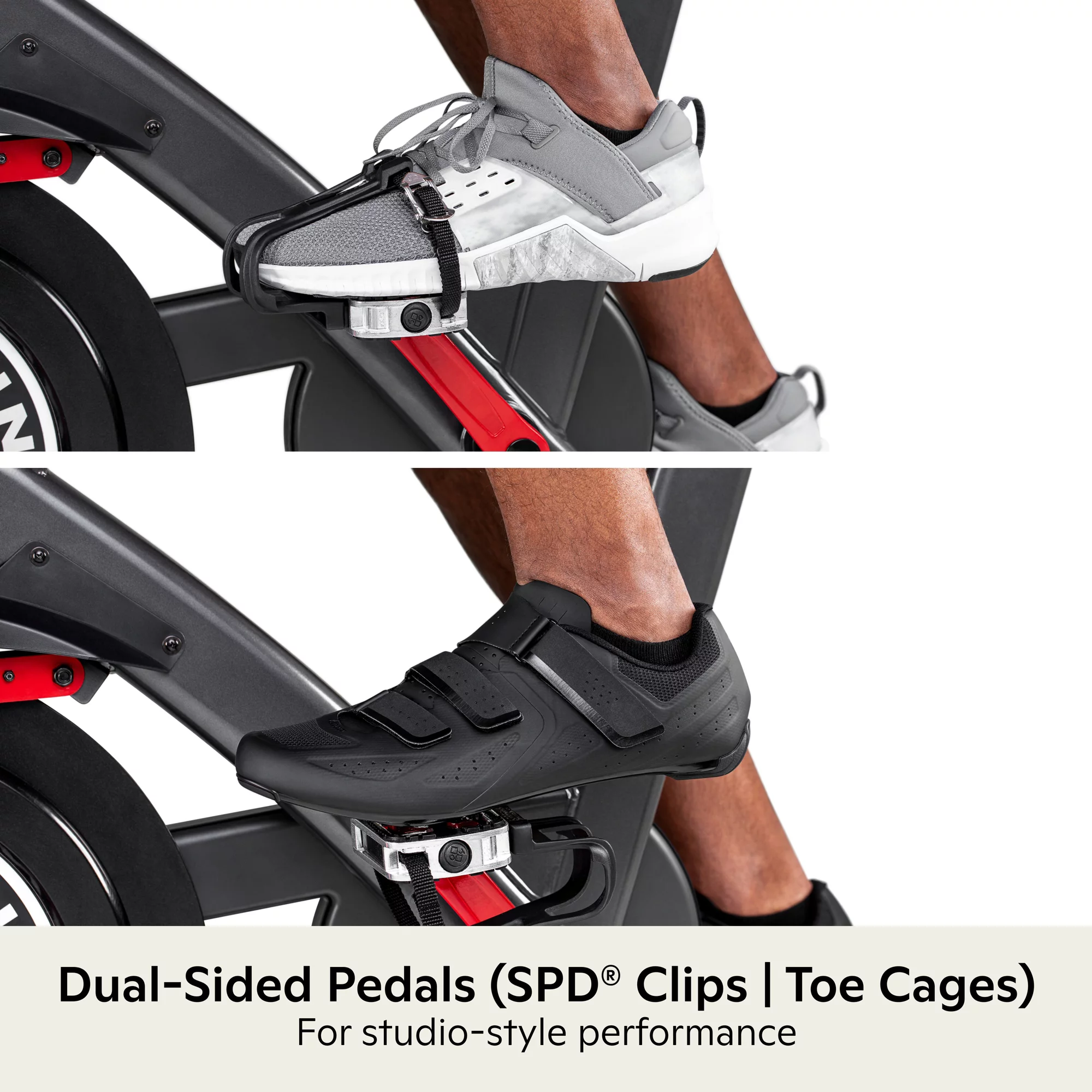 Schwinn IC4 Indoor Cycling Bike with 100 Resistance Levels, Bluetooth Heart Rate Armband, Dual-Sided SPD Pedals, Compatible with Peloton App, Zwift and JRNY, Backlit LCD Console, 4-Way Adjustable Handlebars, Includes 3 lb Dumbbells - Image 10