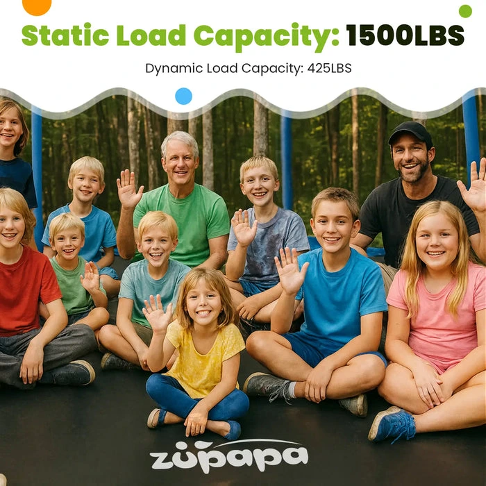 Zupapa 1500LBS Upgraded Trampoline 10-16FT - Image 3