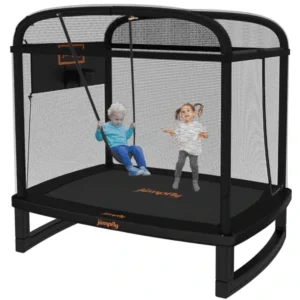 JumpFly 6FT Toddler Trampoline for Kids with Swing