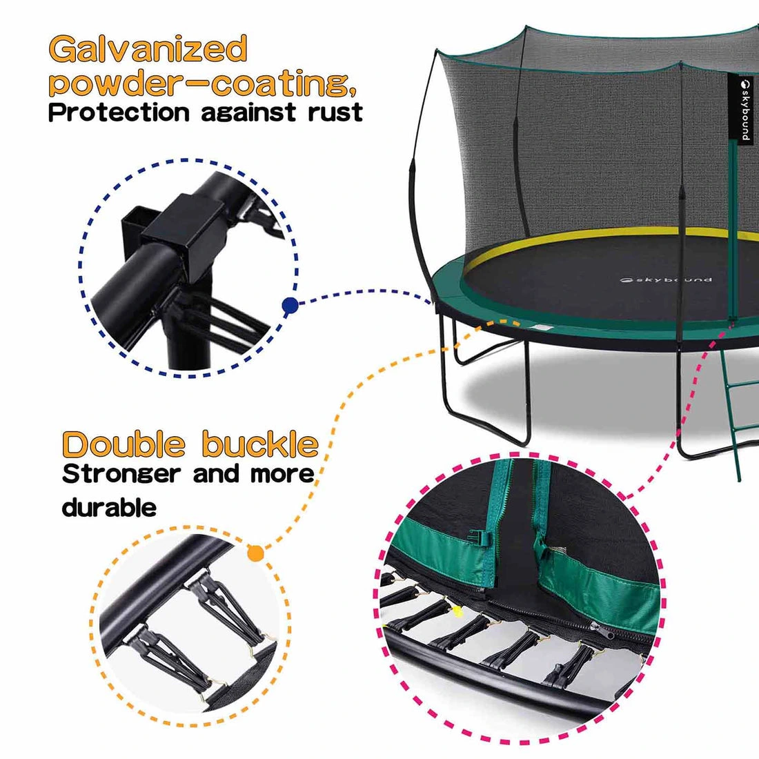 SkyBound Springless Trampoline 12FT - Image 8
