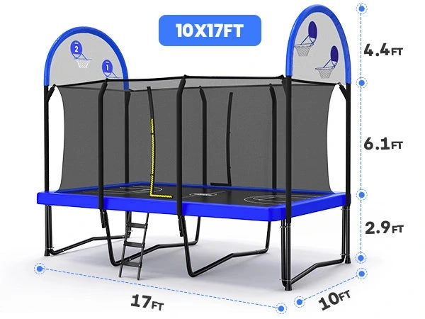 Zupapa 1800LBS/2500LBS Rectangular Trampoline - Image 13