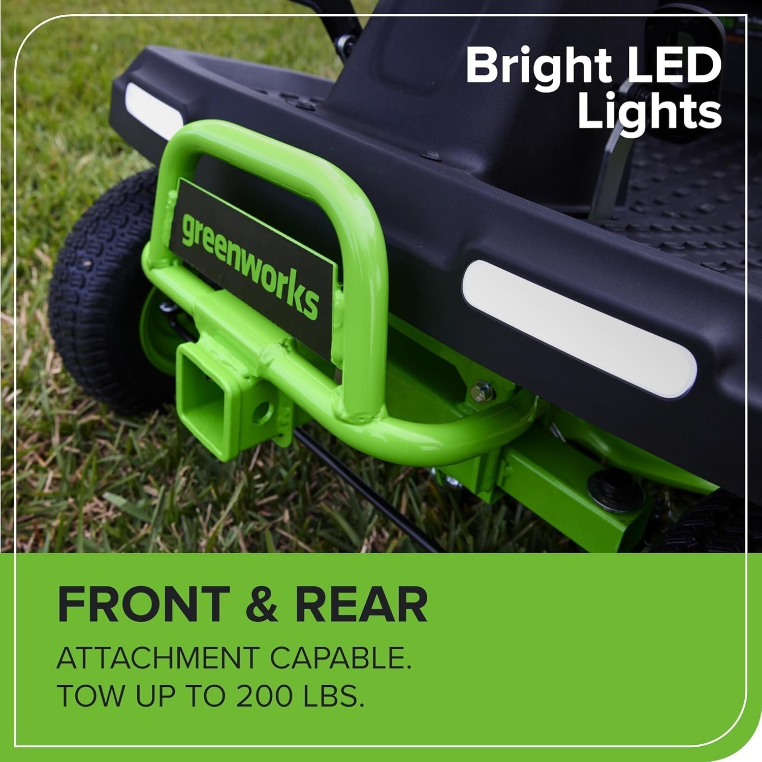Greenworks 60V 30” CrossoverT Riding Lawn Tractor with 8.0 Ah - Image 3