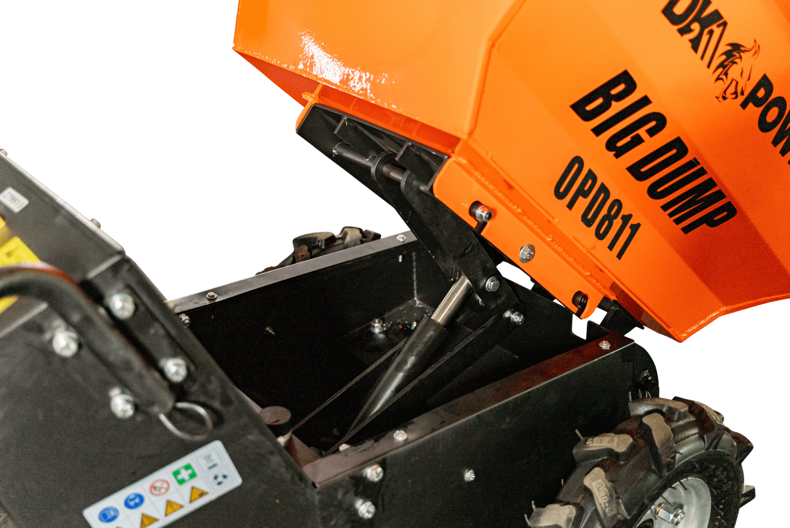 Detail K2 Big Dump 1100 Pound Electric Power Dump Cart - Image 4