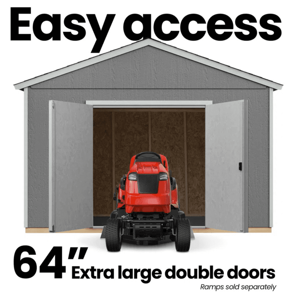 Astoria 12 ft. x 12 ft. Outdoor Wood Storage Shed - Image 9