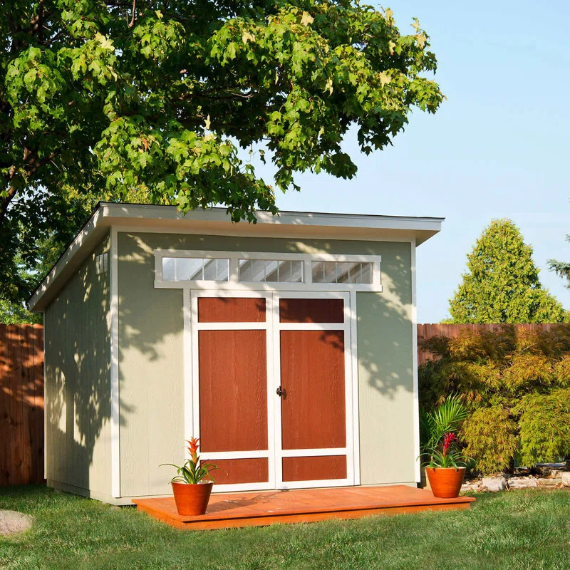 Olympia Do-it Yourself 10 ft. W x 7.5 ft. D Manufactured Wood Storage Shed - Image 4