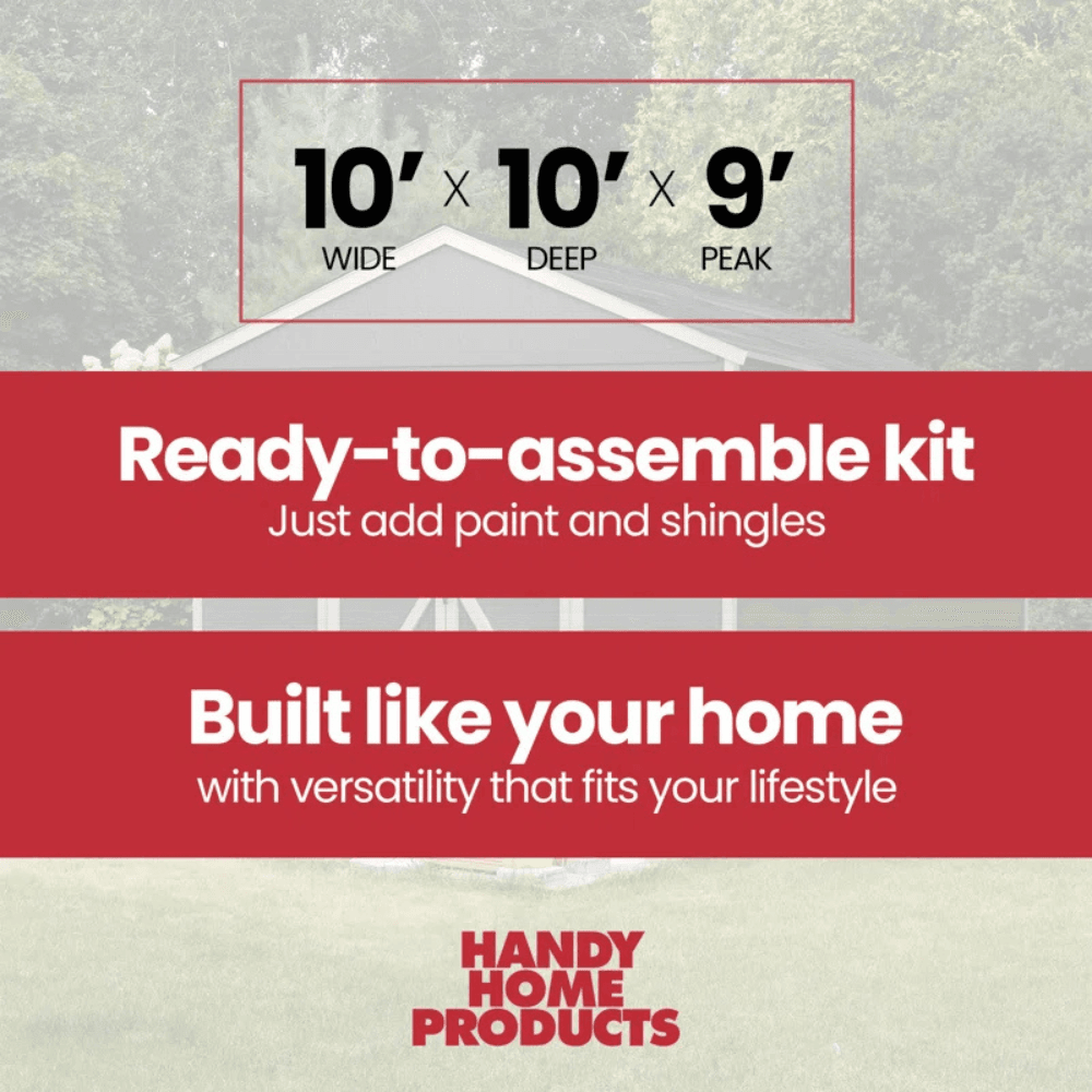 Rookwood 10 ft. W x 10 ft. D Wood Storage Shed With Floor - Image 7