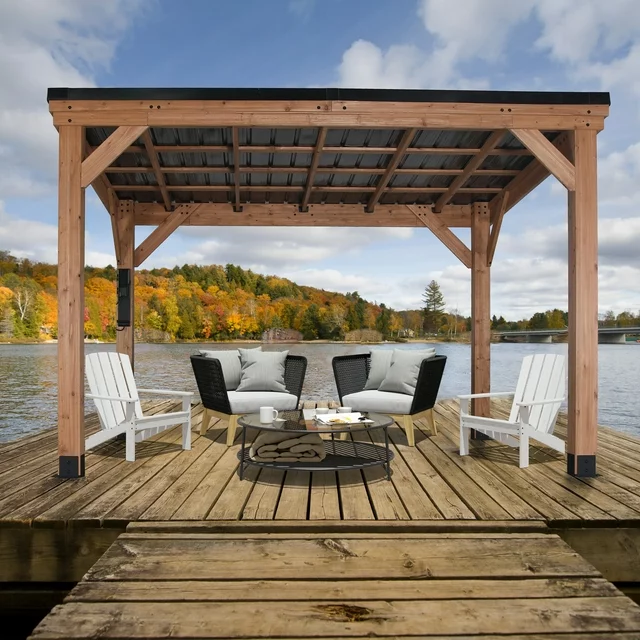 Backyard Discovery 12′ x 9.5′ Arcadia Gazebo - Image 3