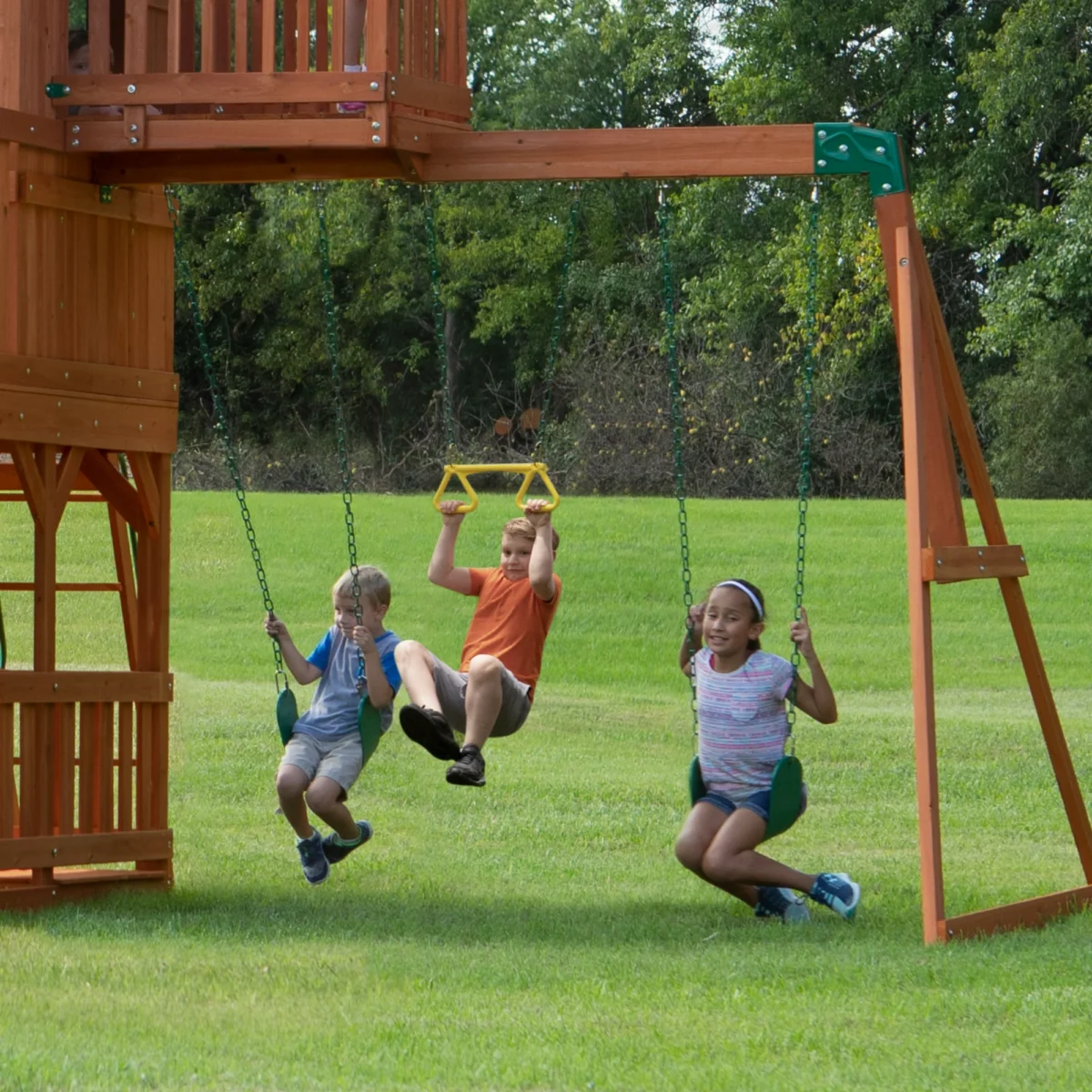 Backyard Discovery Skyfort II Swing Set - Image 3