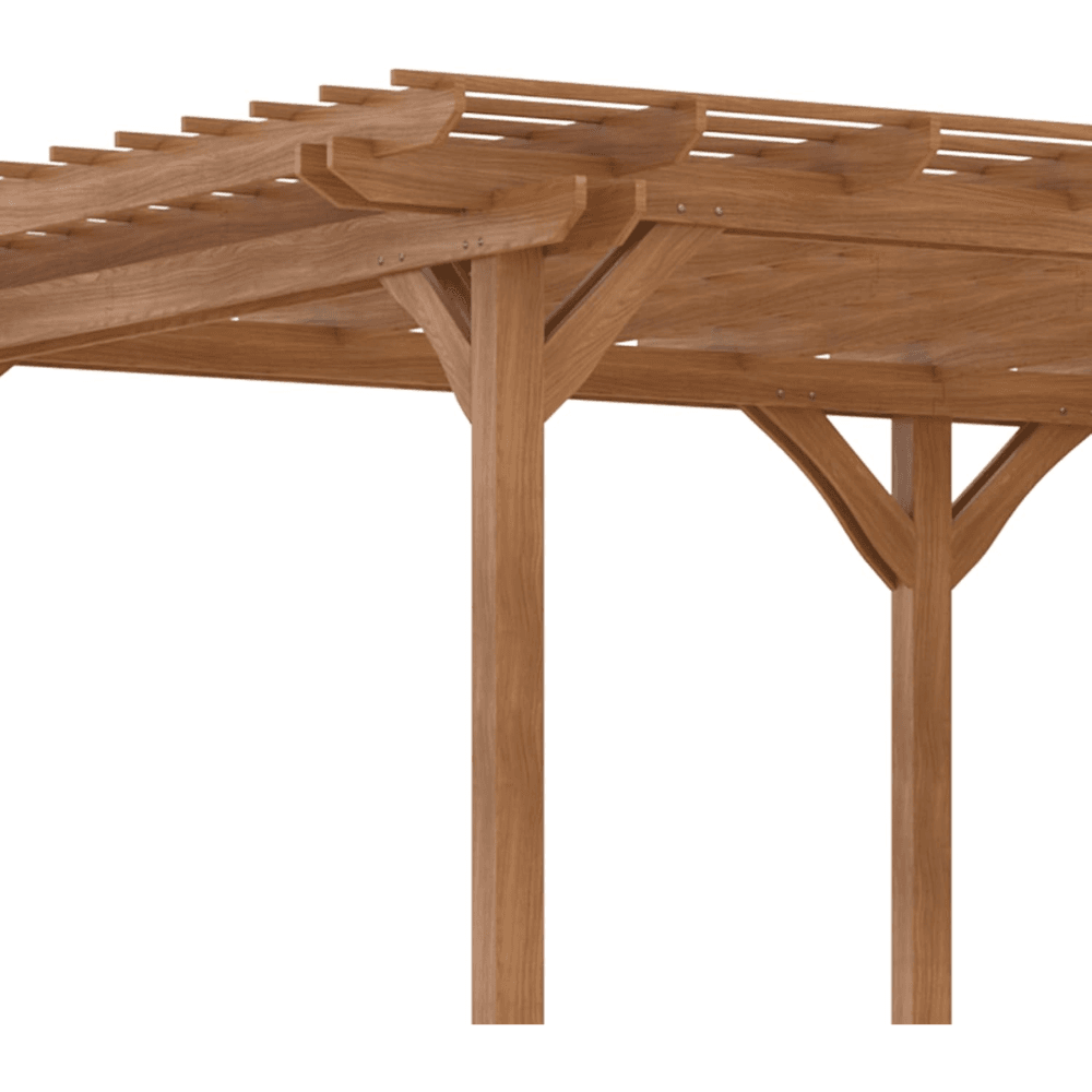 Outsunny 12′ x 20′ DIY Deck Outdoor Wood Pergola - Image 6