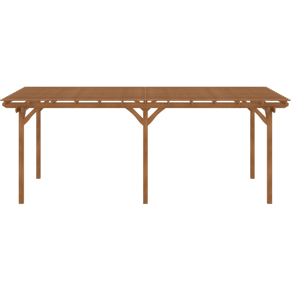 Outsunny 12′ x 20′ DIY Deck Outdoor Wood Pergola - Image 8