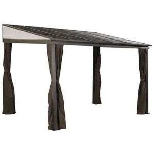 Sojag 10 x 12 ft. Portland No.53 Wall Gazebo Steel Roof