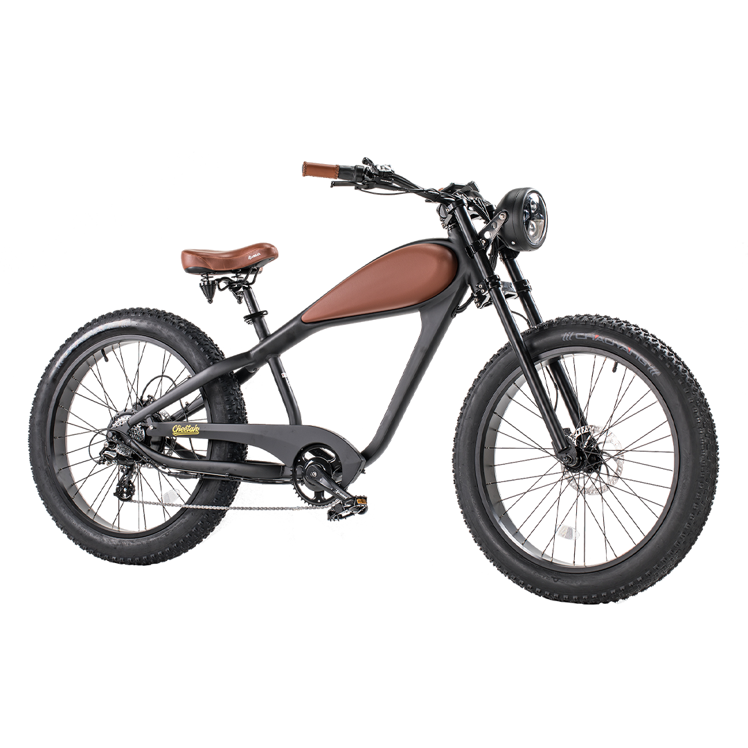 Revi Bikes Cheetah 48V 750W Hub Motor Fat Tire Electric Cruiser Bike - Image 2