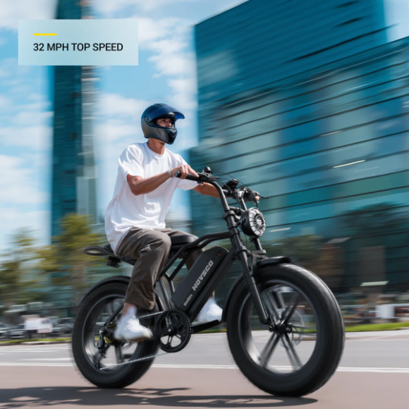 Hovsco Moped style ebike 1500W 32-Mph/65-Mile Range - Image 4