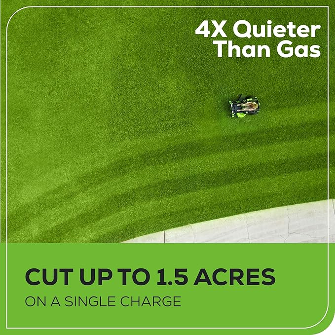 Greenworks 60V 42 Electric CrossoverZ Zero Turn Mower with 8 Ah Batteries and Dual Port Turbo Chargers - Image 5